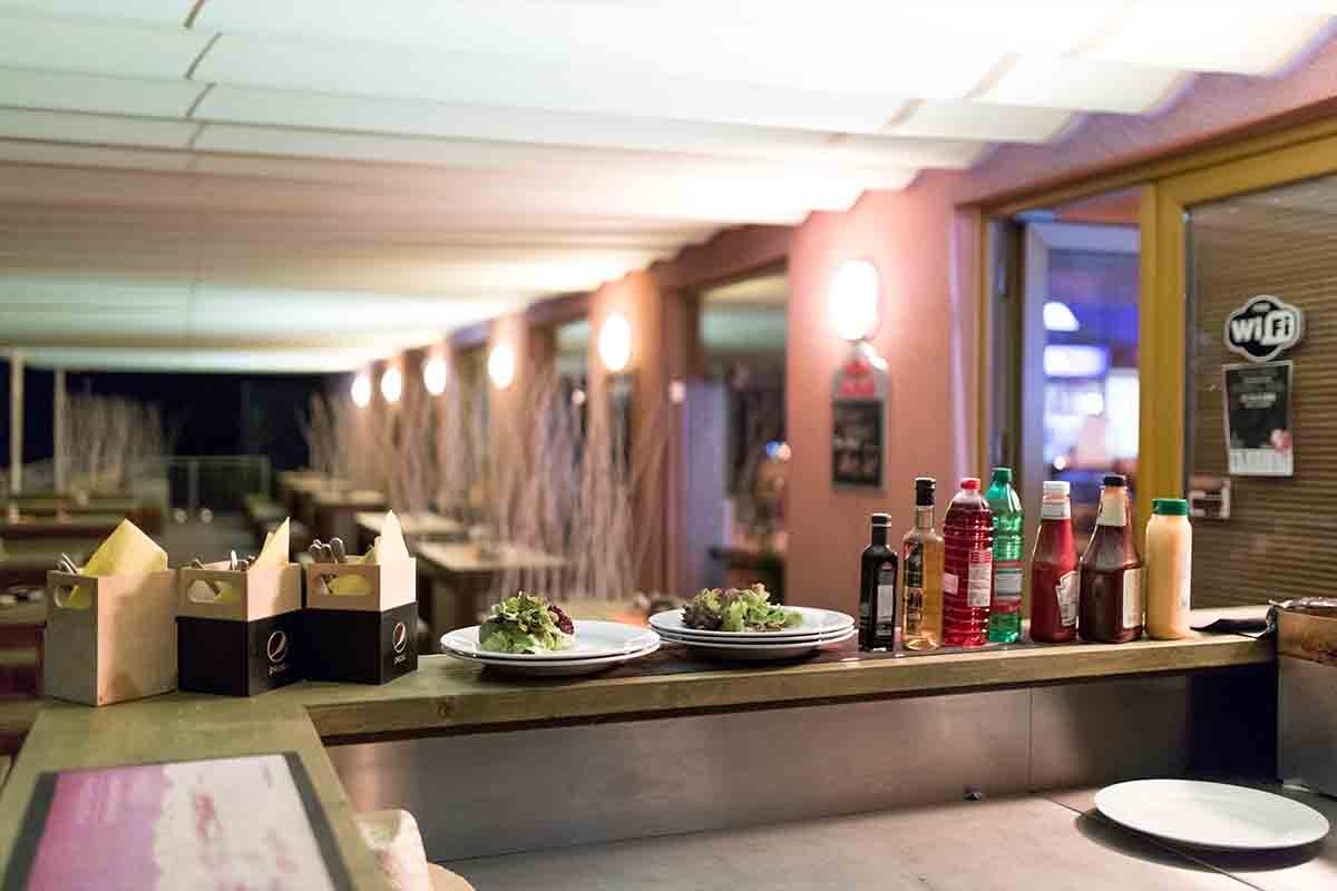 Interiér restaurace Na Šancích